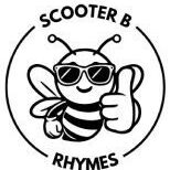 Cartoon bee with sunglasses and thumbs up.
